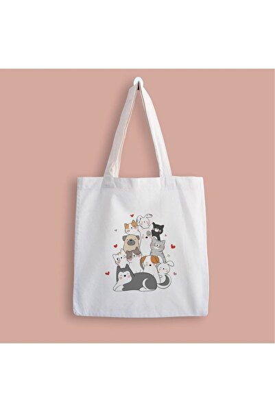 KİDOL Cat, Dog Printed Cloth Bag