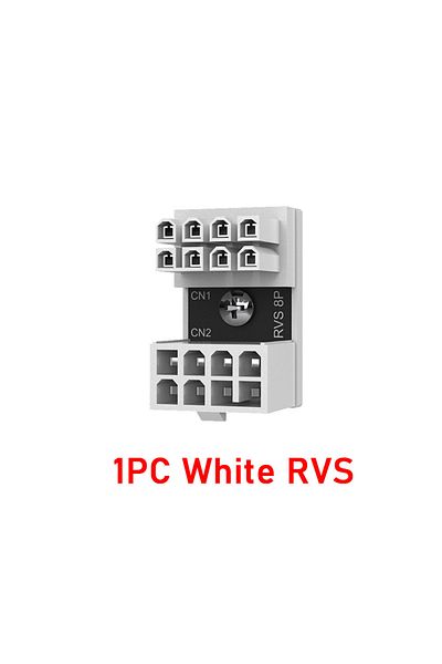 ALLOYSEED 1Pc 8PIN Opposite White ATX GPU Adapter Elbow Head 8Pin 6Pin Female to 8Pin 6Pin Male 180 Degree Ang