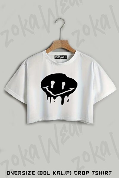 ZOKAWEAR Μπλουζάκι με στάμπα με χαμογελαστό πρόσωπο