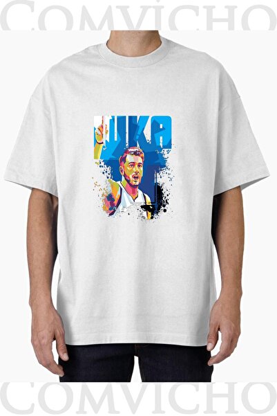 COMVİCHO Unisex Luka V1 Design Printed Oversize T-Shirt