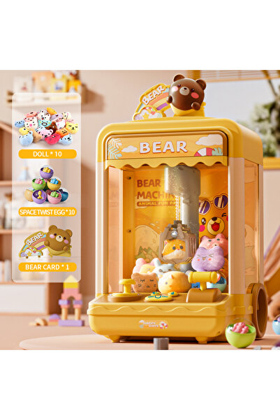 Choice1 آلة التقاط الدمى الكبيرة الصفراء، مشبك حفلات الألعاب، آلة لف الدمى، ا...