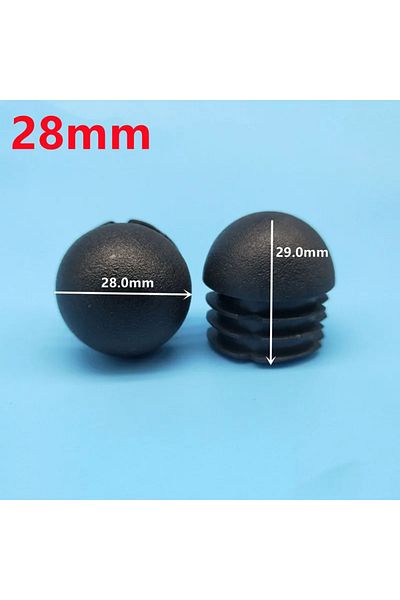 Choice 16 Pcs 28mm 16Pcs Plastic Round Pipe Plug 13-38mm Tube End Caps Non Slip Chair Leg Foot Dust Cover F