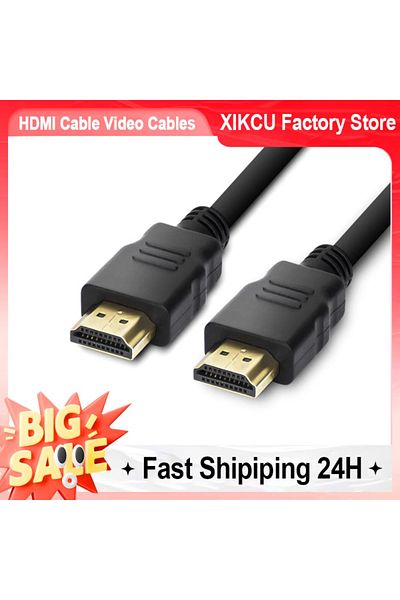 Choice 1m Black Xikcu Hdmi-compatible Cable Video Cables Gold Plated 1.4 4k 1080p 3d Cable For Hdtv Splitte