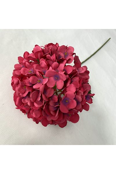 Choice 1pcs Rose red Artificial Flowers Cheap Silk Hydrangea Bride Bouquet Wedding New Year Decoration Hom