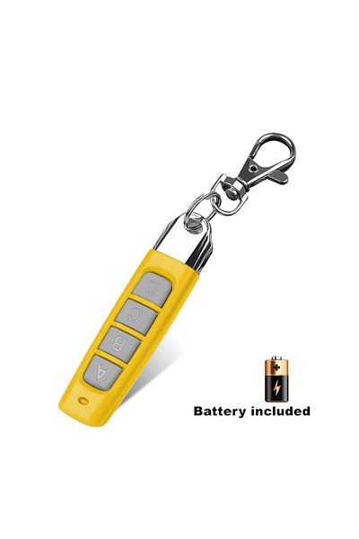 Kebidumei Yellow Grey 433MHz Auto Copy Remote Control Electric Garage Door Opener Remote Controller Duplicator