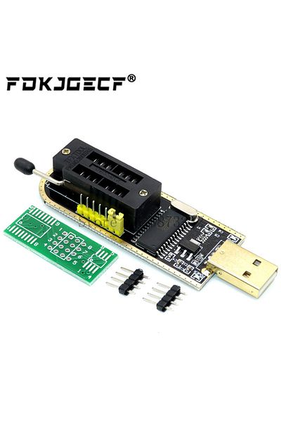 Choice CH341A 24 25 Series EEPROM Flash BIOS USB Programmer Module + SOIC8 SOP8 Test Clip + 1.8V adapter...