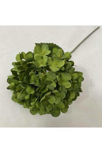 Choice 1pcs Dark green Artificial Flowers Cheap Silk Hydrangea Bride Bouquet Wedding New Year Decoration H