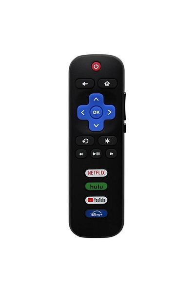 Choice RC280A Black RC280A Replacement Remote Control Only for Roku TV for TCL Roku/Hisense Roku/Onn Roku/P