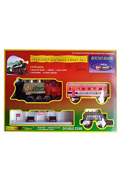 rexa Smiles Creation Western Express Train Set for Kids – Classic Toy Train with Tracks & Engine