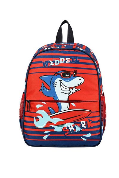 KAFF Red Shark Patterned Preschool Boy Kindergarten Backpack - 24114