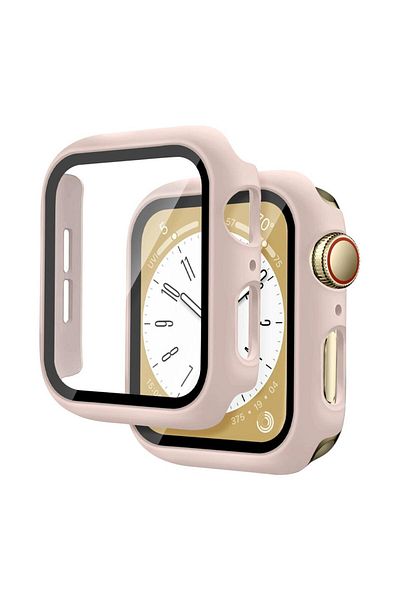 Choice 40mm series 654SE pink sand Glass+Cover For Apple Watch case 46mm 44mm 40mm 45mm 41mm 42mm 38mm Scre
