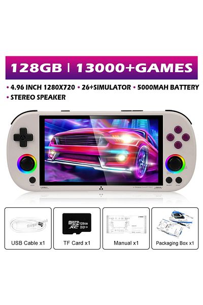 Choice 128G Retro Grey 128G 256G Trimui Smart Pro Handheld Game Console 4.96''IPS Screen Linux System Joyst