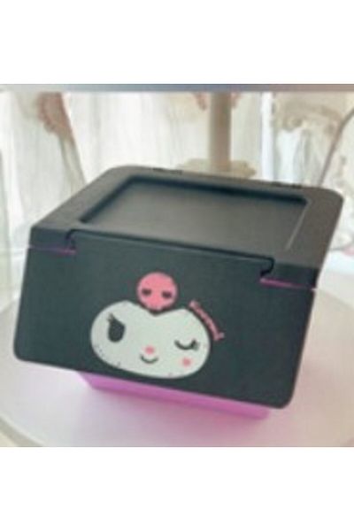 SANRIO 1 Hello Kitty Y2k Desktop Clamshell Storage Box Kuromi My Melody Cinnamoroll Pochacco Jewelr.