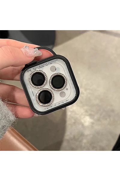 Choice Tempered Glass 16pro 16promax(3pcs Silver 2-3pcs Diamond Camera Lens Protector For Iphone 12 13 14 1