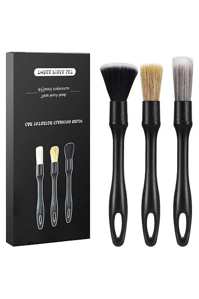 OEM Set of 3 professional brushes, Metal-free and ergonomic design, Not easy to lose hair, Hangable,