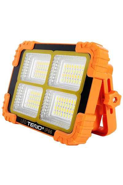 Teno Lampa Solara 216 LED-uri Teno®, 4 moduri de iluminare, IP66, exterior, portocaliu
