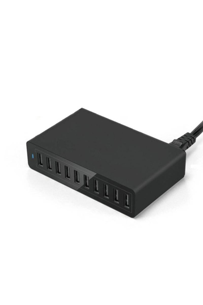 Choice مقبس EU 60W 10USB أسود 60W 10 منافذ 40W 5 منافذ USB محطة شحن سريعة مع ...