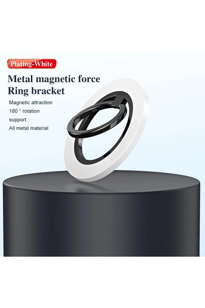 Choice حامل هاتف مغناطيسي أبيض 360 درجة مع حامل مغناطيسي من MagSafe لهاتف iPh...