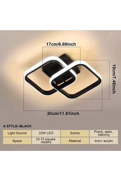 Choice Tricolor light D LED Aisle Ceiling Lights Modern Chandelier Three Colors Lamp Minimalist Lamps For B