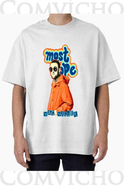 COMVİCHO تي شيرت مطبوع بتصميم ماك ميلر v9 للجنسين