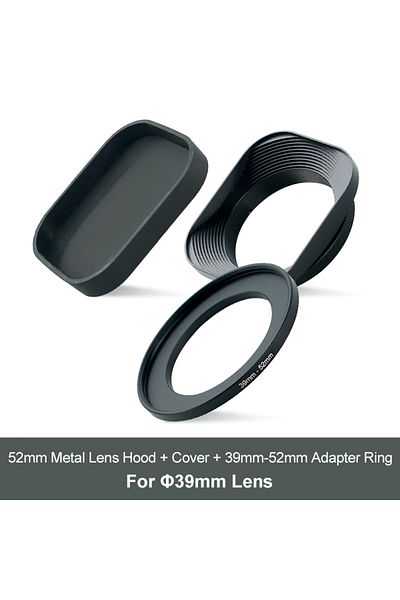Choice For 39mm Metal Camera Square Lens Hood Universal Retro Reduce Light for Fuji Fujifim 39mm 43mm 46mm