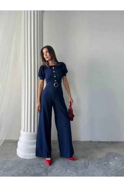 conconmoda Kadın Tasarım Kemerli Düğme Detaylı Alvin Tulum