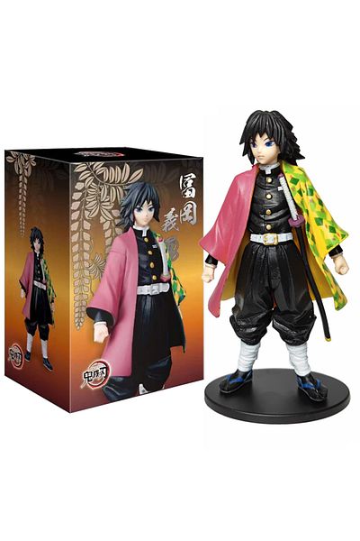 BANDAI With box Giyuu Anime Kamado Tanjirou Nezuko Demon Slayer Figure Action Figures PVC Model Toys Zenits