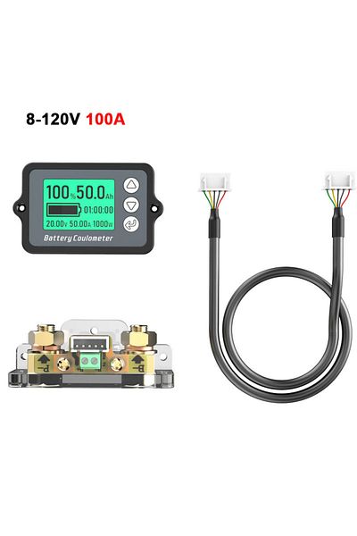 Choice1 8-120V 100A(0-150A) 80V 50A 100A 350A TK15 Coulomb Meter Vehicle Battery Capacity Tester Battery Cou