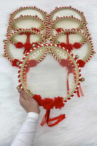 ZEYMERADE Kırmızı Gelin Nedime Tefi, Çiçek Ve Sultan Taşlı, Düğün Kına Gecesi...