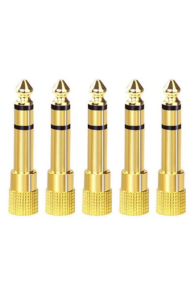 Kebidumei 5PCS 6.35mm to 3.5mm 4 Channels Mini Headphone Amplifier HA400 Ultra-Compact Stereo Audio Amplifier
