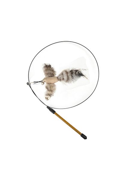 Choice C-handheld Simulation Bird interactive Cat Toy Funny Feather Bird with Bell Cat Stick Toy for Kitten