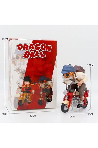 BANDAI with box 13cm Dragon Ball Z Anime Figures Figurine Locomotive Series Pvc Statue Collectible Motorcyc