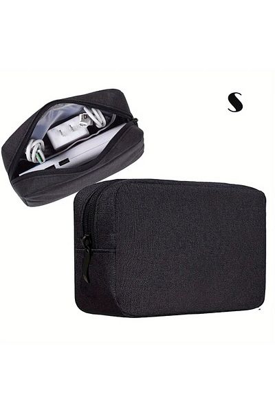 Choice S size Black Storage Bag Cable Cord Organizer Travel Bag Small Electronics SD Card Power Bank Storag