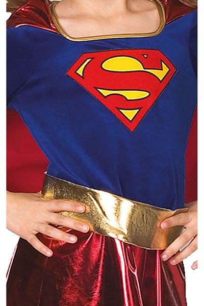 DC Supergirl Deluxe Costume for Girls 130 - 140 cm 8-10 years