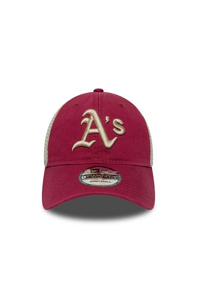 NEW ERA Washed 9Twenty Trucker Oakath Chjstn Dark Red Unisex Cap