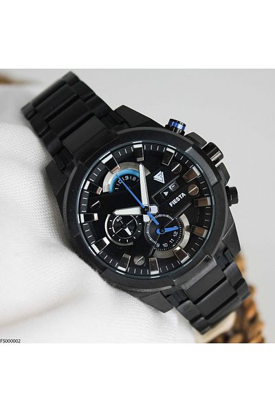 Fiesta Fs000002 Men's Wrist Watch with Steel Band