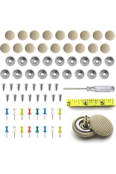 OEM Set of 70 car roof repair staples, Compatible with BMW/VW/Audi/Opel, Beige