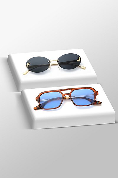 Nilu Moda Set of 2 Sun Glasses