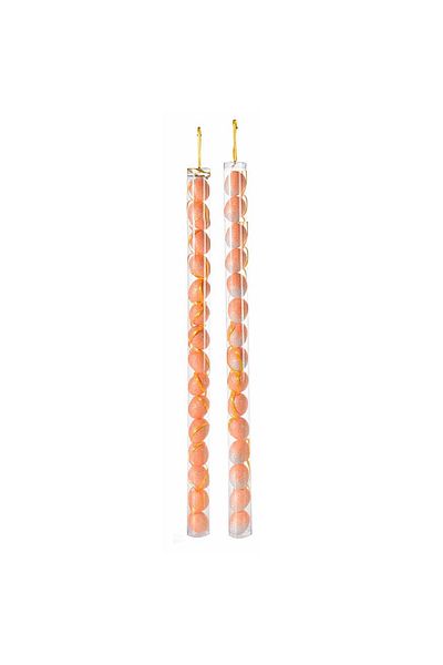 Decorer Set 30 decorative Easter eggs made of polystyrene orange with glitter 3x4 cm