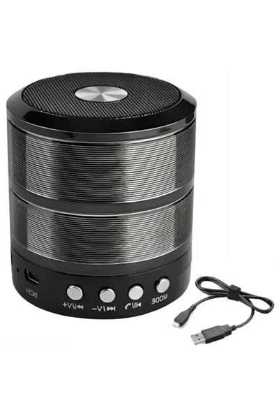 ABYZ Mini portable speaker, Metal body, Bluetooth, Miscro-SD Card. Radio, Aux, Black