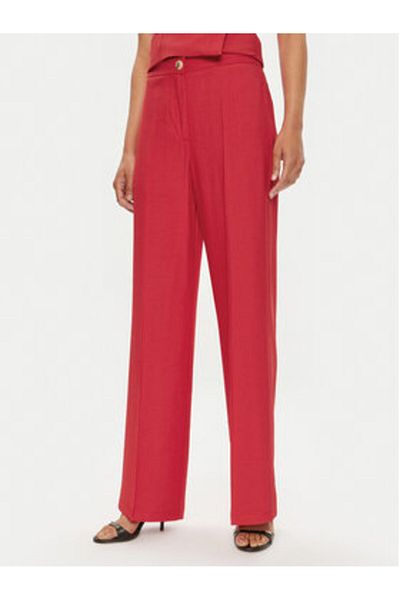 Vicolo Women's Fabric Trousers TB0049 Red