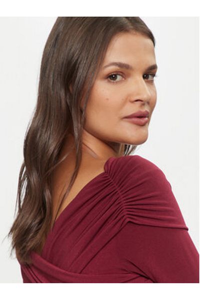 Vicolo Women's Evening Dress TS0240 Burgundy