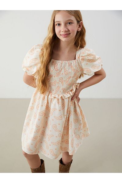 LC Waikiki Square Collar Girl's Dress