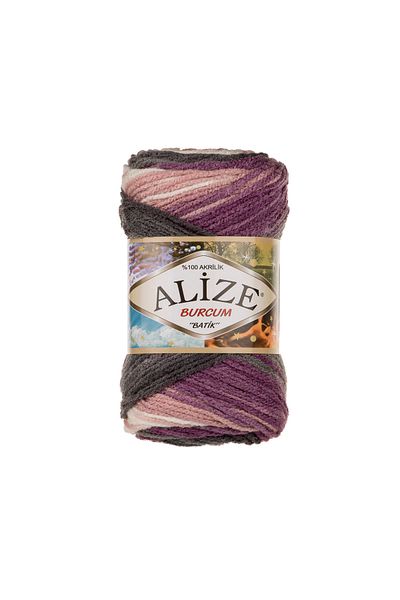 Alize Burcum Tie Dye Knitting Yarn 5 Pack – Color Transition Yumak – Για σάλι, πουλόβερ, ζακέτα