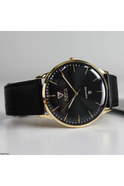 Fiesta Fs601051 Men's Wrist Watch with Leather Band