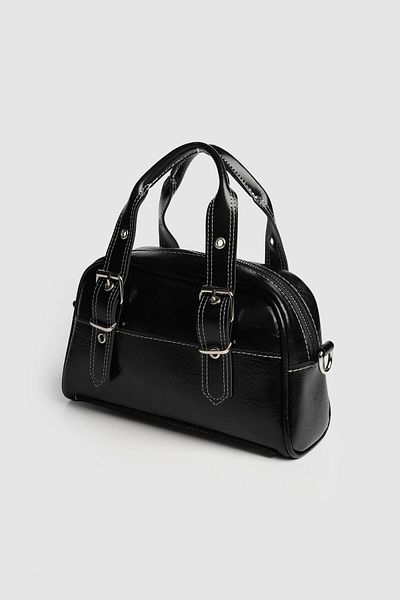 La La'Graccio Paris La'Graccio Paris Women's Solace Belt Detailed Strap Bag Black