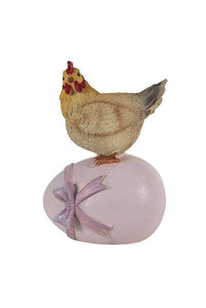 Clayre & Eef Polyresin Hen Figurine 9x7x12 cm