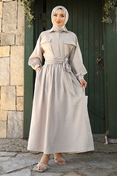 InStyle Double Pocket Balloon Sleeve Stone Skirt Suit