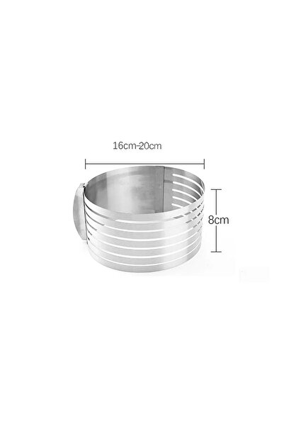 Choice قالب تقطيع الكيك القابل للتعديل من الفولاذ المقاوم للصدأ مقاس 6-12 بوص...