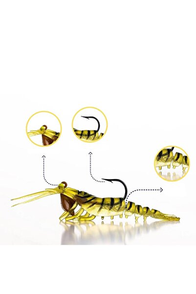 Caretta Sakura Shrimp Chibi 50mm 3,7gr Silikon Karides